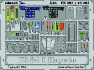 Eduard Accessories 1:48 FE297 Ki-84 I Hayate