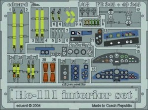 Eduard Accessories 1:48 FE245 Heinkel He 111, Interior set