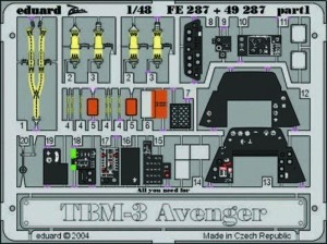 Eduard Accessories 1:48 FE287 TBM-3 Avenger