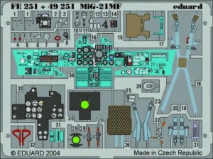 Eduard Accessories 1:48 FE251 MiG-21MF