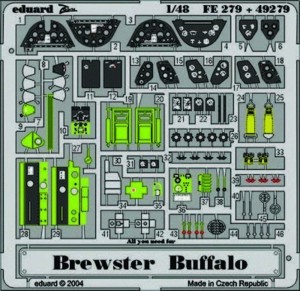 Eduard Accessories 1:48 FE279 Brewster Buffalo