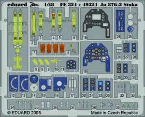 Eduard Accessories 1:48 FE324 Ju 87G-2 Stuka