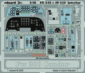 Eduard Accessories 1:48 FE342 Fw 200 Condor interior