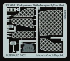 Eduard Accessories 1:35 TP020 Flakpanzer Möbelwagen 3,7 cm Flak