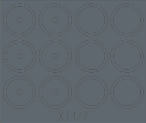 Eduard Accessories 1:35 XT177 ASU-85 SPG(1956) wheels for Trumpeter