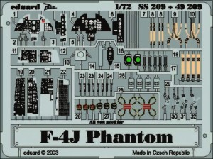 Eduard Accessories 1:72 SS209 F-4J Phantom II