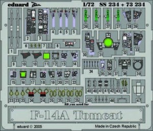 Eduard Accessories 1:72 SS234 F-14A Tomcat