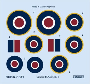 Eduard Accessories 1:48 D48087 Tempest Mk.II roundels 1/48 for EDUARD/SPECIAL HOBBY