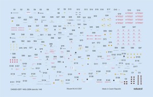 Eduard Accessories 1:48 D48083 MiG-23BN stencils 1/48 for TRUMPETER