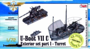 CMK 1:72 129-N72004 U-Boot Typ VII C Außendetails I Turm für Revell-Bausatz