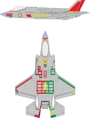 Eduard Accessories 1:48 EX931 F-35A RAM coating early 1/48 TAMIYA