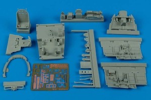 Aires 1:32 2084 Nakajima Ki84 Hayate cockpit set für Hasegawa Bausatz