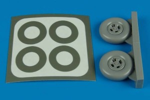 Aires 1:32 2128 Spitfire Mk.IX wheels & paint masks