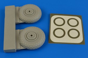 Aires 1:32 2207 II-2m2 wheels & paint masks