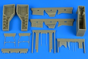 Aires 1:32 2215 T-28 Trojan wheel bay for Kitty Hawk