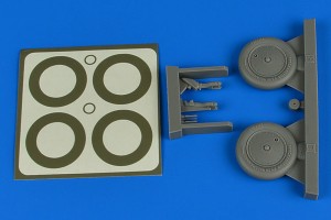 Aires 1:32 2236 I-16 wheels & paint masks for ICM/HAS/REV