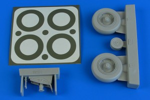 Aires 1:32 2231 A-1J Skyraider wheels & paint masks f.Trumpeter