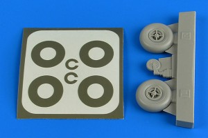 Aires  2224 Bucker Bu 131 wheels & paint masks