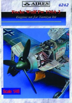 Aires 1:48 4242 Fw 190A3 Engine set für Tamiya-Bausatz