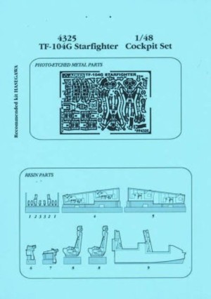 Aires 1:48 4325 TF-104G Cockpit Set für Hasegawa-Bausatz