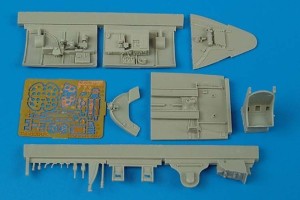 Aires 1:48 4388 F6F-5 Hellcat cockpit set for Hasegawa kit