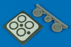 Aires 1:48 4416 MiG-17 Fresco wheels & paint masks für Hobby Boss Bausatz