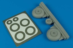 Aires 1:48 4446 C-47 Dakota wheels & paint masks (TRU)