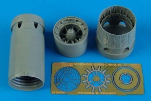 Aires 1:48 4560 Mirage 2000C/B/D/N exh. nozzles-opened