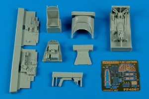 Aires 1:48 4567 P-38F Lightning cockpit set f.Academy