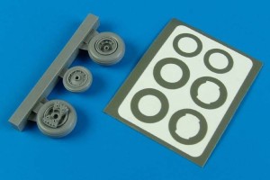 Aires 1:48 4592 T-28/ Trojan wheels & paint mask f. Rod