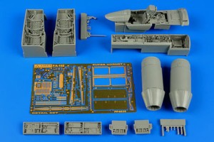 Aires 1:48 4635 F/A-18E Super Hornet detail set f.Hasega