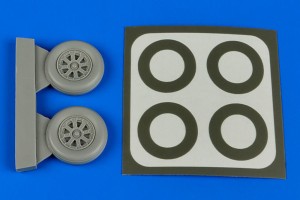 Aires 1:48 4649 F4U-5 Corsair wheels & paint masks f.HBo