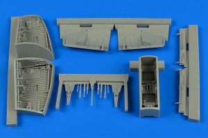 Aires 1:48 4726 SAAB J-29 Tunnan wheel bay f.pilot repli