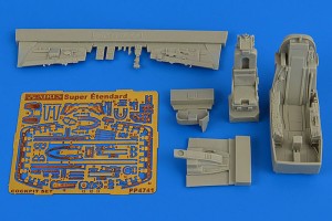 Aires 1:48 4741 Super Etendart SUE cockpit set f.Kinetic