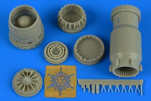 Aires 1:48 4742 MiG-27 Flogger late exhaust nozzle-opene for Trumpeter