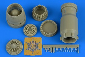Aires 1:48 4744 MiG-27 Flogger late exhaust nozzle-close for Trumpeter