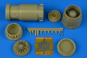 Aires 1:48 4758 MiG-23BN early exhaust nozzle-opened for Trumpeter