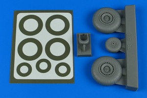 Aires 1:48 4804 Do 217N wheels & paint masks - late A for ICM