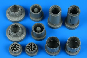 Aires 1:48 4828 Rafale exhaust nozzles for Revell