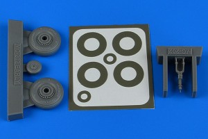 Aires 1:48 4808 Macchi Mc.202 - early wheels & paint masks for HAS/EDU