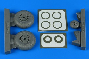 Aires 1:48 4831 Do 17Z/Do 215 wheels & paint masks for ICM