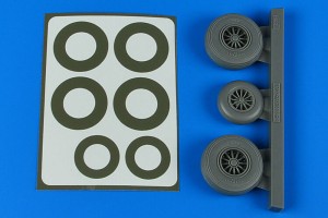 Aires 1:48 4867 B-26K Invader wheels & paint masks late