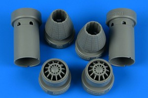 Aires 1:48 4857 F/A-18E/F Super Hornet exhaust nozzles - closed for HOBBY BOSS