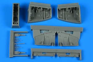 Aires 1:48 4879 SAAB J 29 Tunnan wheel bay