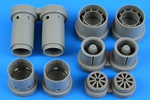 Aires 1:48 4888 Rafale exhaust nozzles for HOBBY BOSS