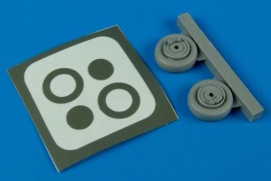 Aires 1:72 7211 SAAB Tunnan J/S 29 wheels & paint masks Für Heller Bausatz