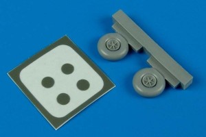Aires 1:72 7212 Morane Saulnier M.S.406 wheel & maks Für Hasegawa Bausatz