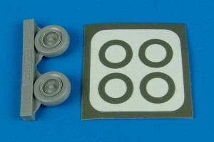Aires 1:72 7221 A-1H Skyraider (U.S.A.F.) wheel & masks Für Hasegawa Bausatz