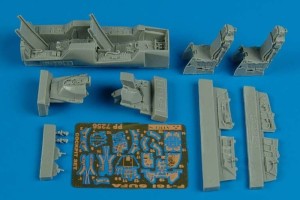 Aires 1:72 7256 F-16l Sufa cockpit set for Hasegawa
