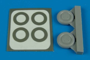 Aires 1:72 7258 P-40 wheels & paint masks (type B)